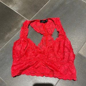 Red bralette